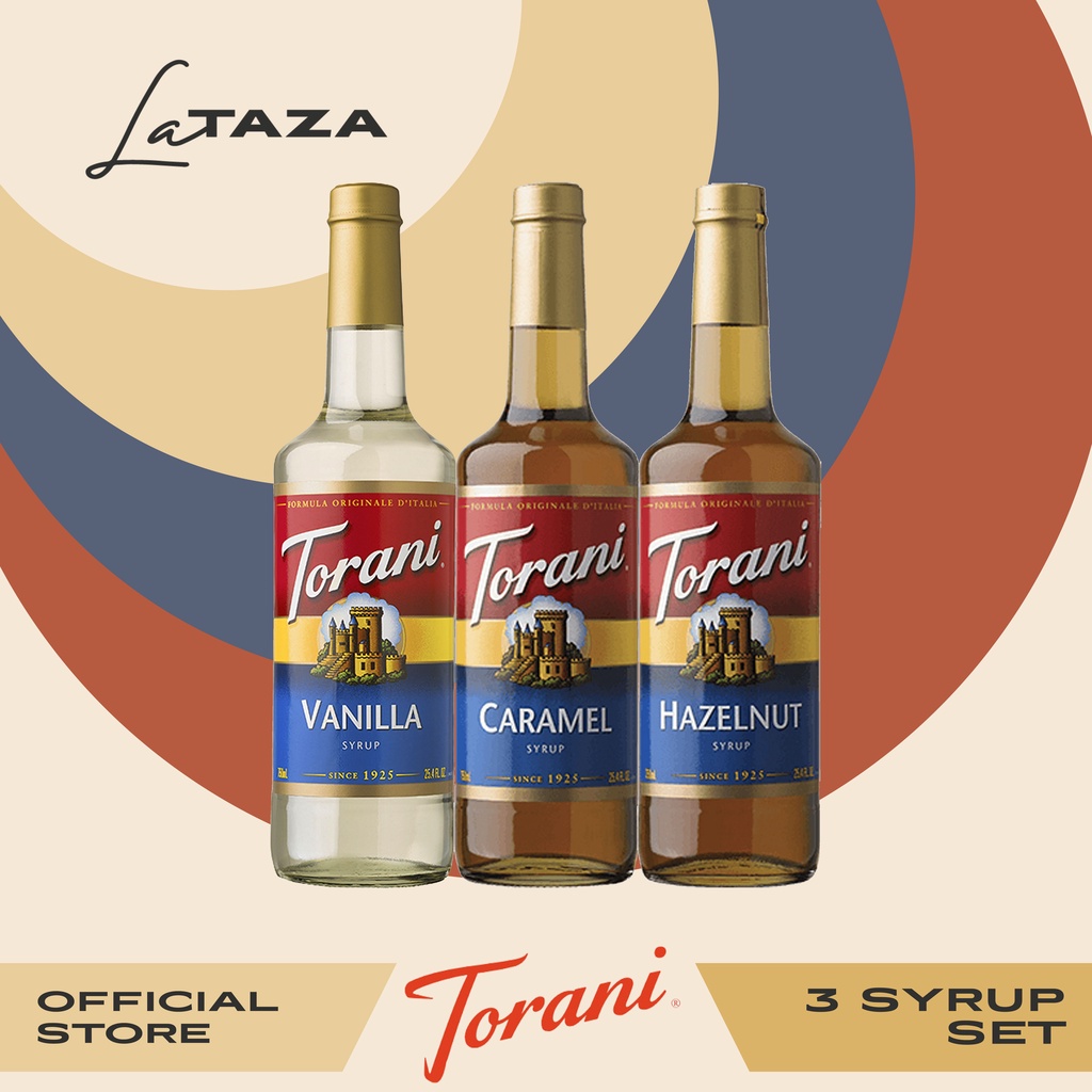 SET Torani Vanilla, Hazelnut & Caramel Syrup (750ml) Shopee Philippines