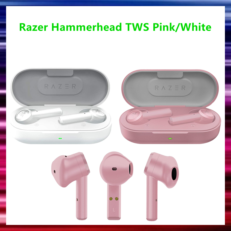 Razer Hammerhead Tws Earphones Color Pink White True Wireless Earbuds Gaming Headphones Shopee Philippines