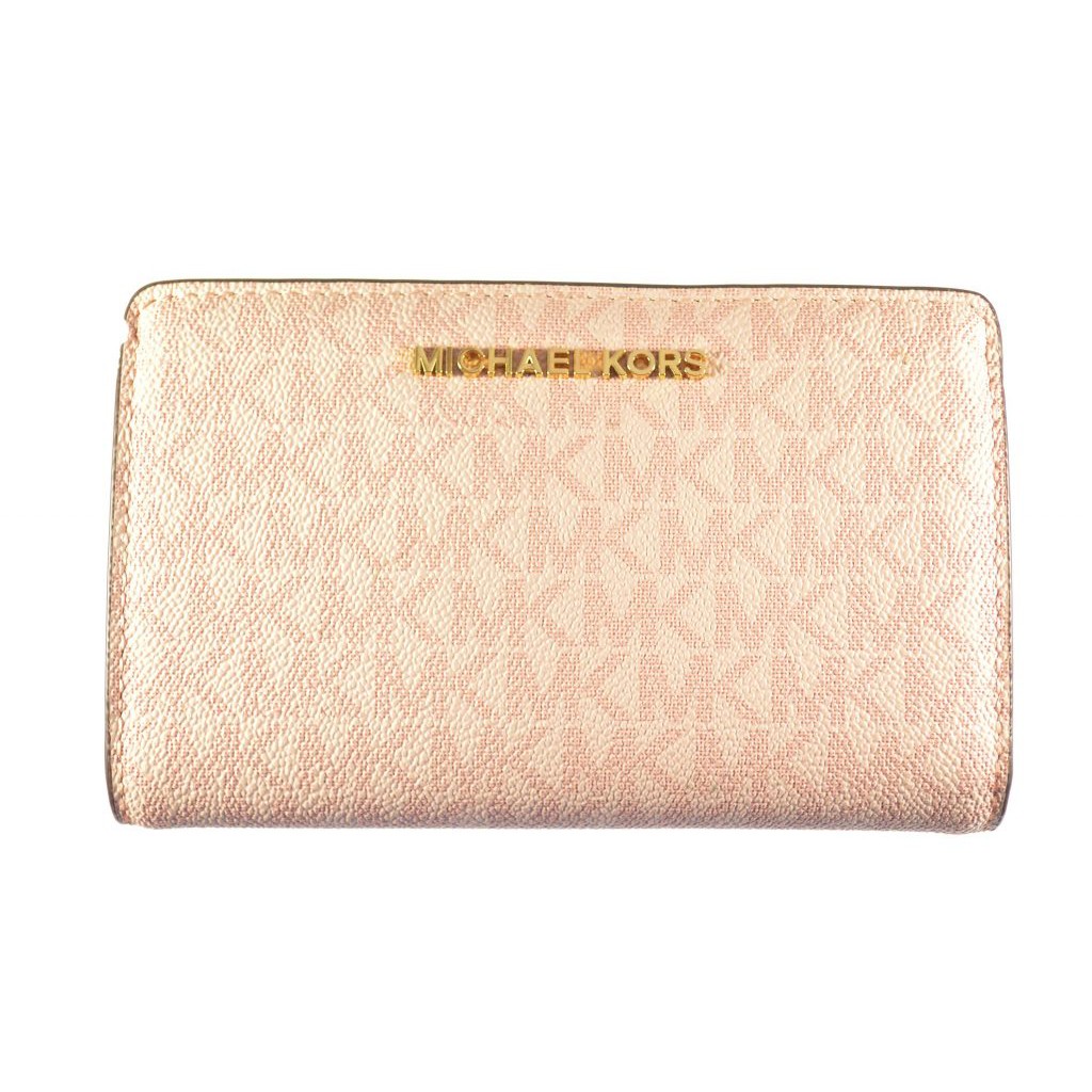 fawn michael kors wallet