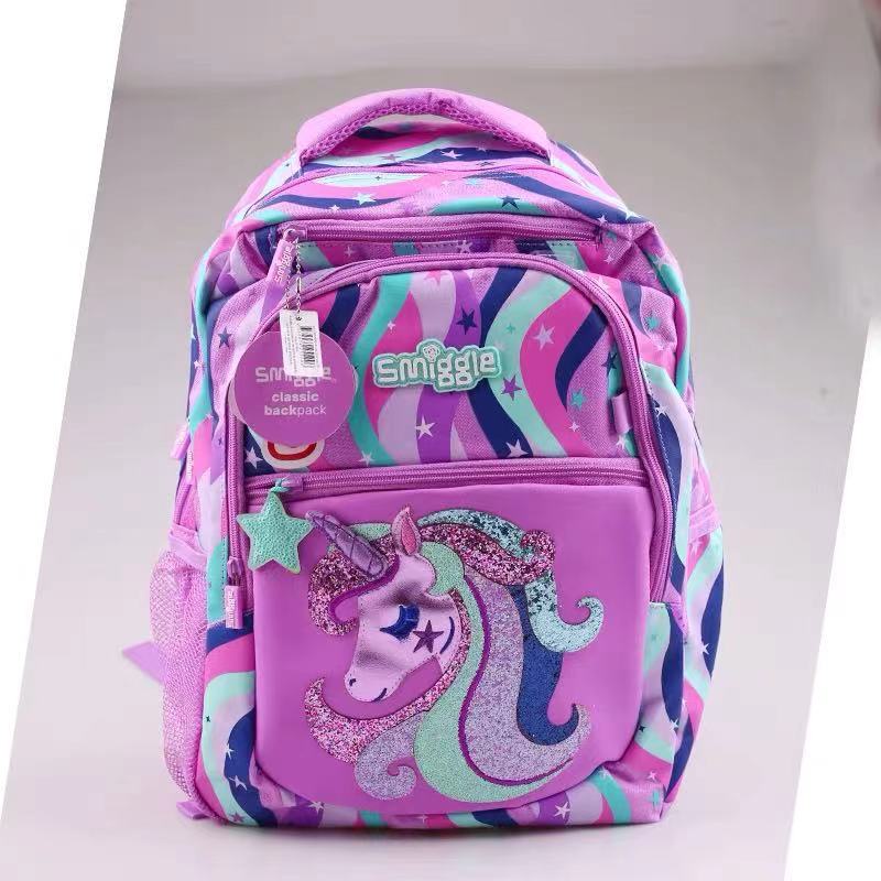 smiggle purple unicorn bag