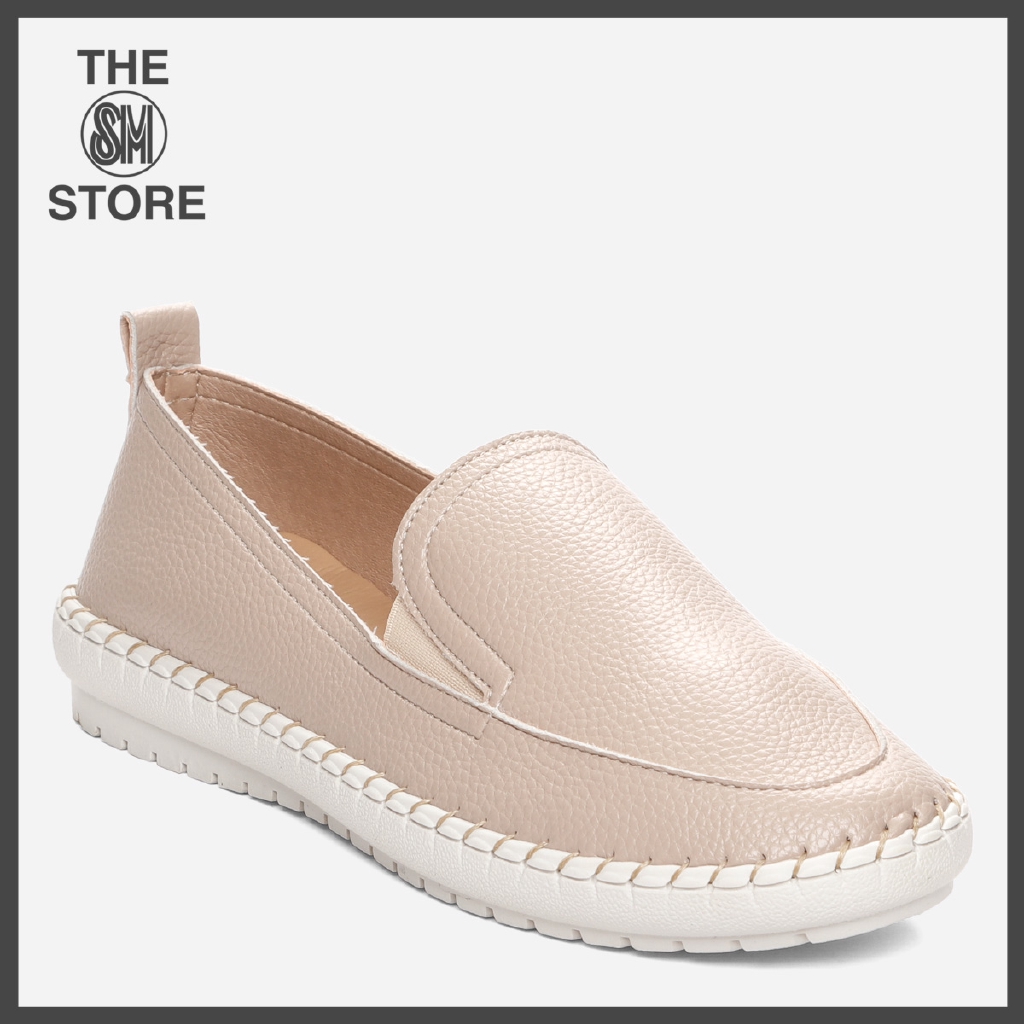cream slip on shoes