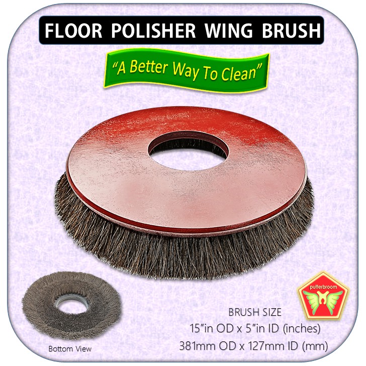 Floor Polisher Wing Brush For 15 Od X 5 Id Polishes Floor To Wall Baselines Shopee Philippines