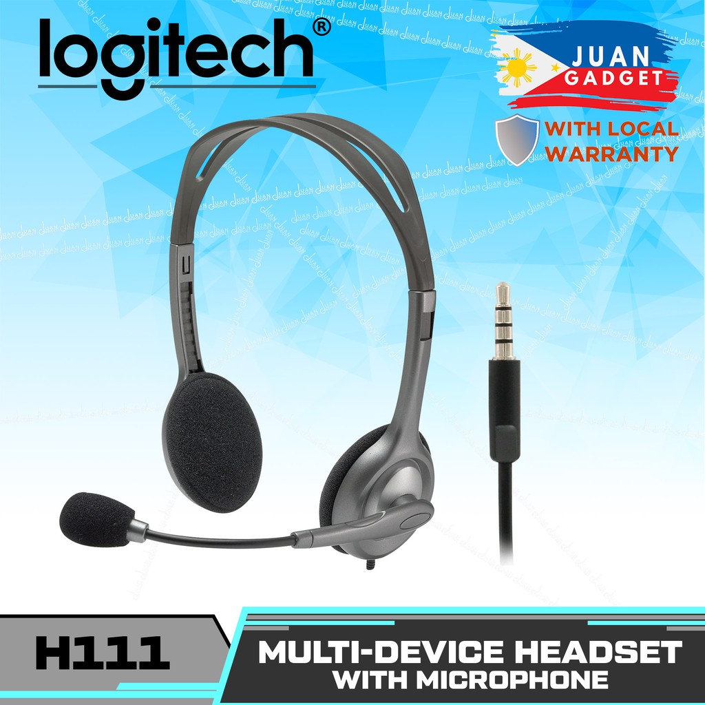 Logitech H111 Stereo Headset With Microphone 3.5Mm Wired Headphones