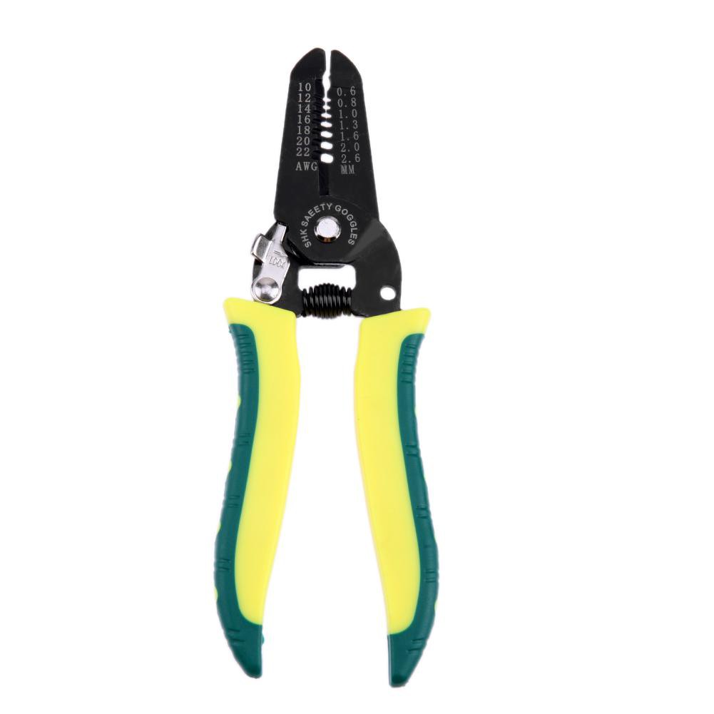 Portable Wire Stripper Pliers Crimper Cable Stripping Crimping Cutter