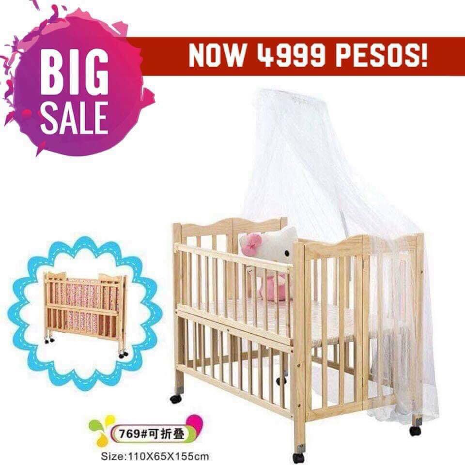 wooden baby crib for sale