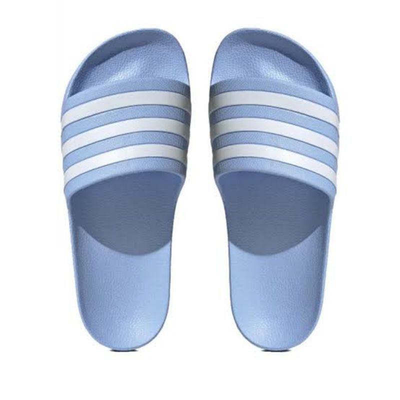 adilette aqua slides glow blue