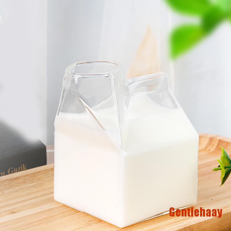 Gentha Novelty Half Pint Creamer Milk Cute Carton Glass Cup Coffee Glass Juice Cup Shopee Philippines