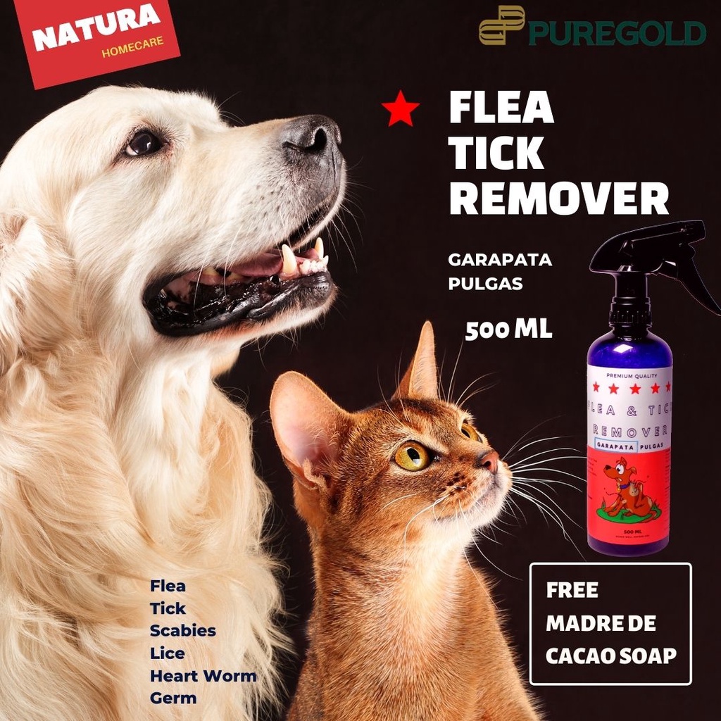 Natura Pet Spray Flea and Tick Remover for Dogs & Cats. 500 ml, 349 php  (Garapata / Kato, Kuto, Pulg | Shopee Philippines