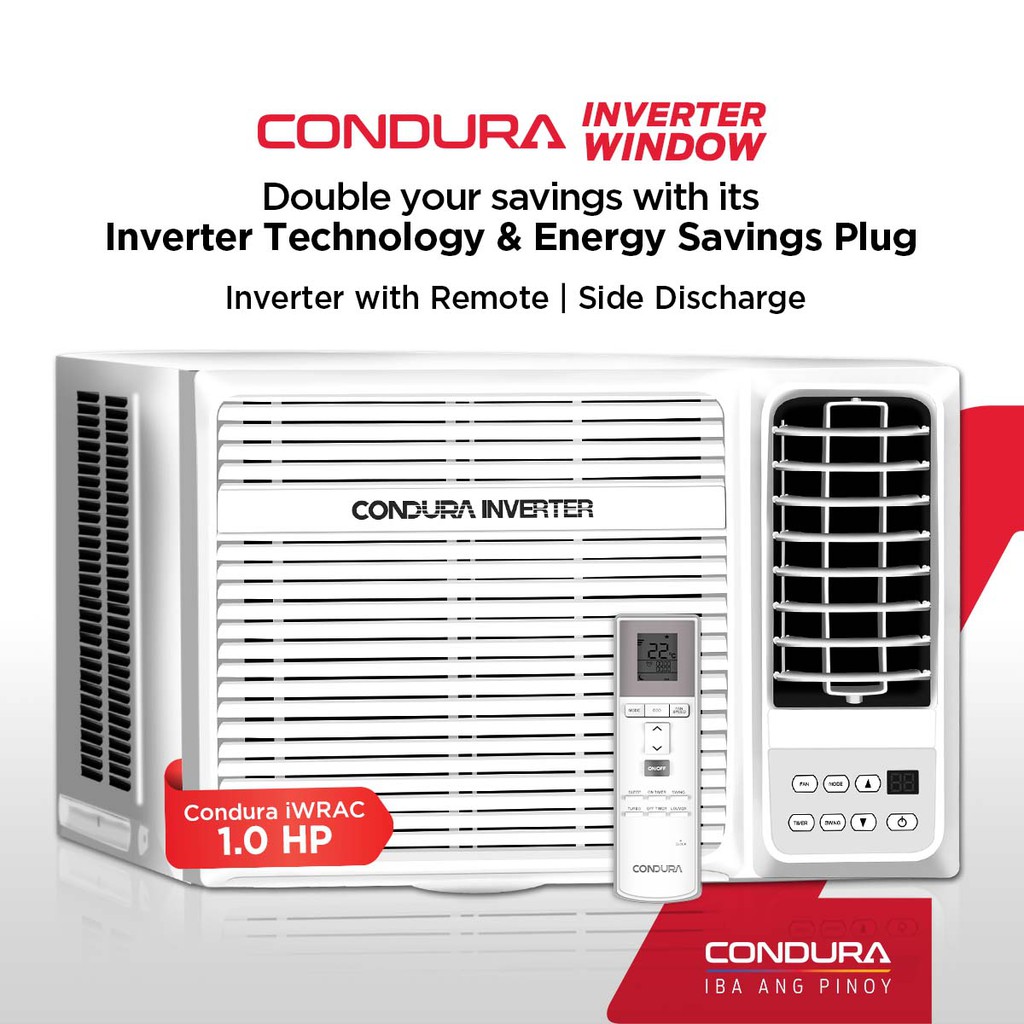 Condura Inverter 1 0Hp Window Type Aircon WCONH009EEV1 Shopee Philippines