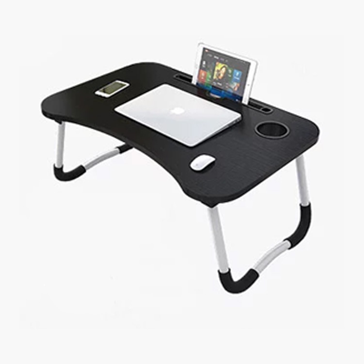 Folding Table Computer Table Bed Desk Black Size 50cm X 30cm Shopee