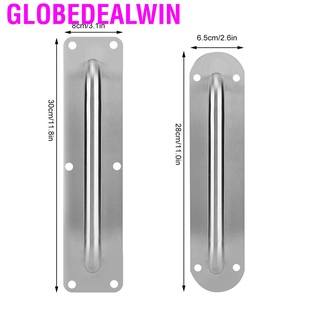 【Ready】Globedealwin Stainless Steel Pull and Push Plate Door Access Door Pull Handle with Screws #7