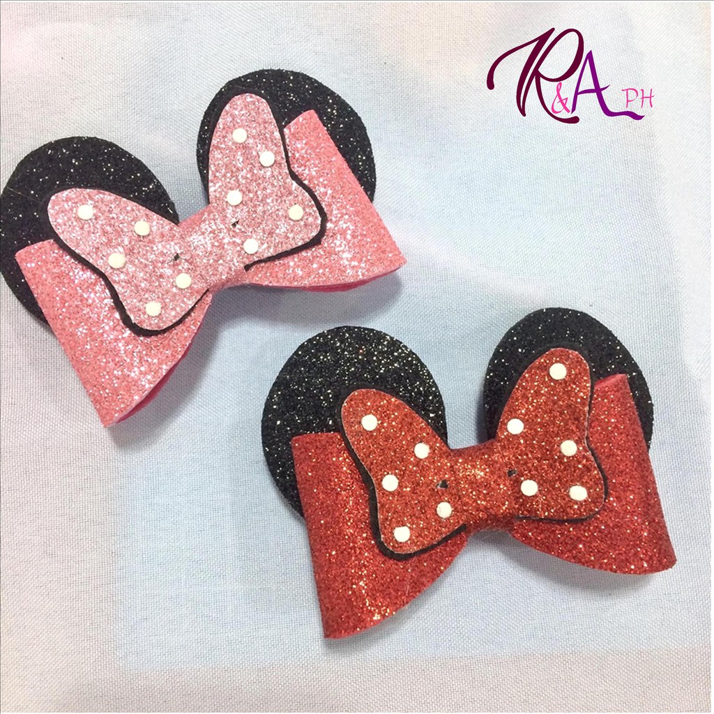 glitter bows