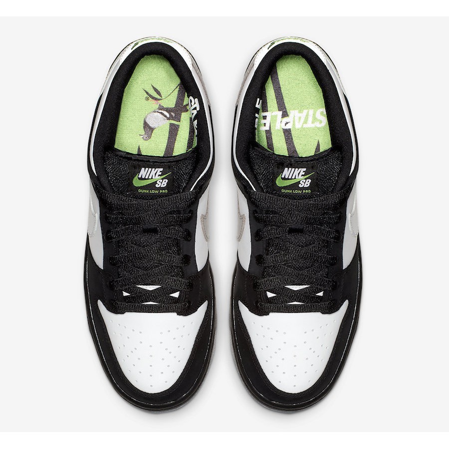 sb dunk low staple panda pigeon