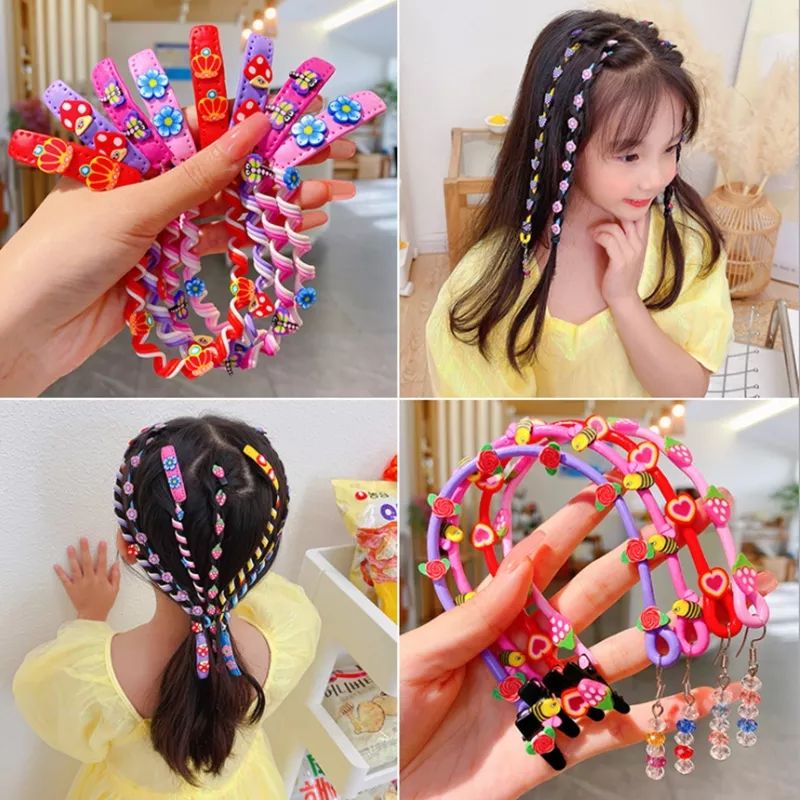 Children Twist Braid Curly Hair Chain Little Girls Braided Hair Rope Girls  Hair Accessories | Shopee Philippines