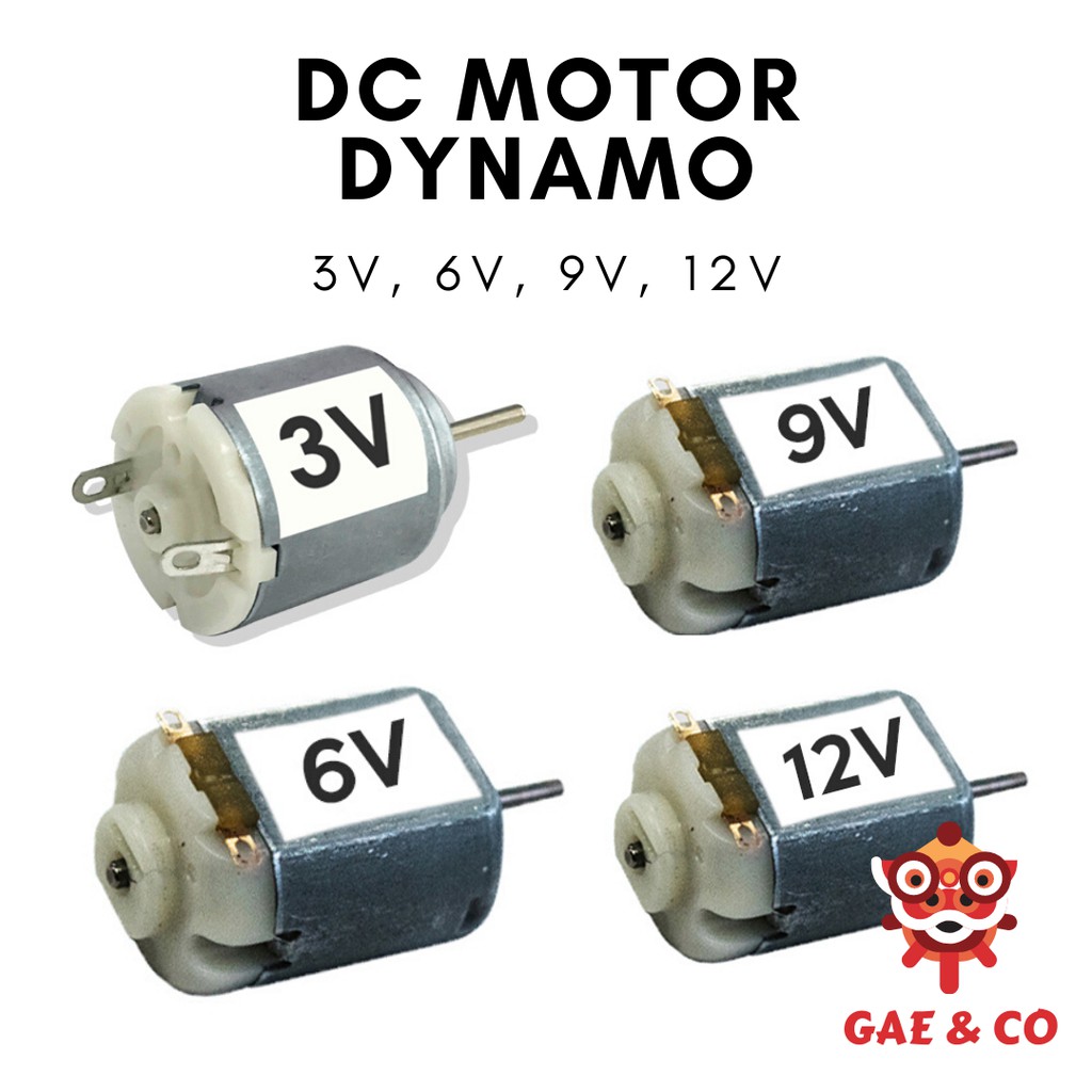 Deens boog Anesthesie DC Motor 3V, 6V, 9V, 12V (Dynamo) | Shopee Philippines