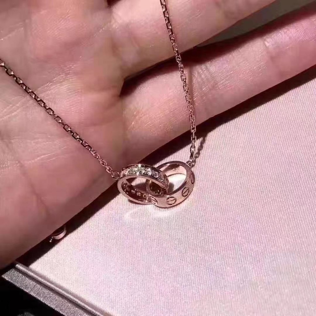 cartier two ring necklace
