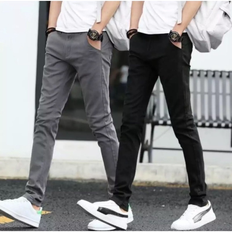 COD #Csual  fashion skinny jeans stretch pants for mens cotton pants