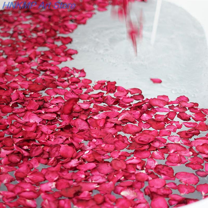 yuQ)Dried Rose Petals Natural Flower Bath Spa Rose Flower Whitening