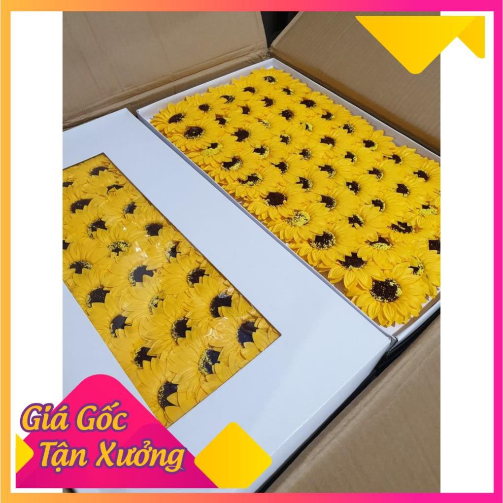 Sunflower Wax Flower Box Of 50 Flowers VIP Stock In Hcmc Shopee