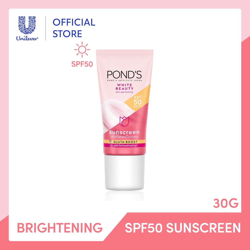 Pond's White Beauty Skin Perfecting Sunscreen SPF50 30g | Shopee 