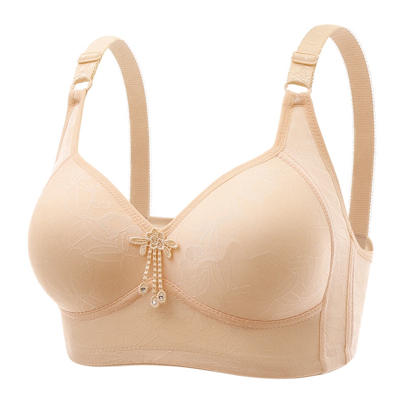 Plus size bra 36/80BC-44/100BC 3/4 cup top support latex cup jacquard ...