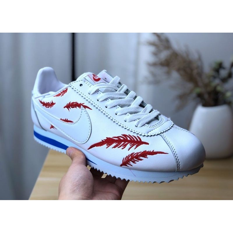 nike classic cortez embroidered sneaker