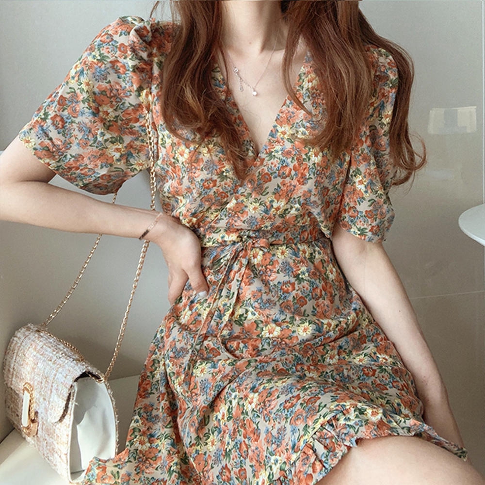 floral dress shopee
