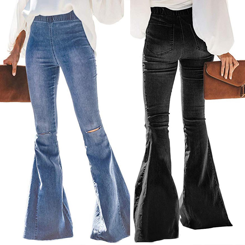 flare bottom jeans