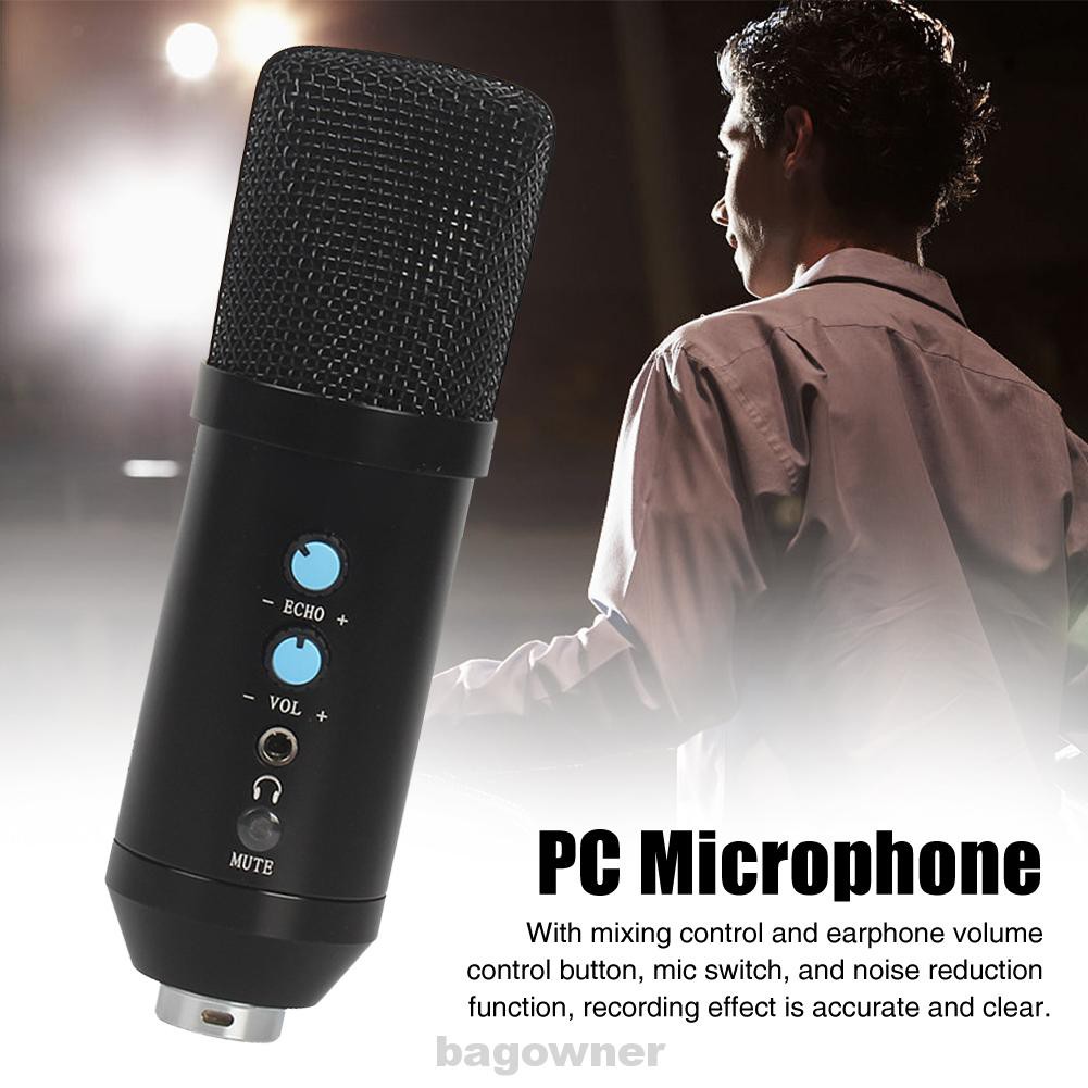 podcast microphone with headphone jack