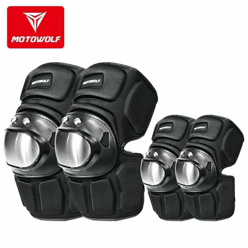 Motowolf Motorcycle Anti-fall Stainless Steel Kneepads Outdoor Riding Short  Thickened Knee Elbow Pads Protectors Gears – Motowolf