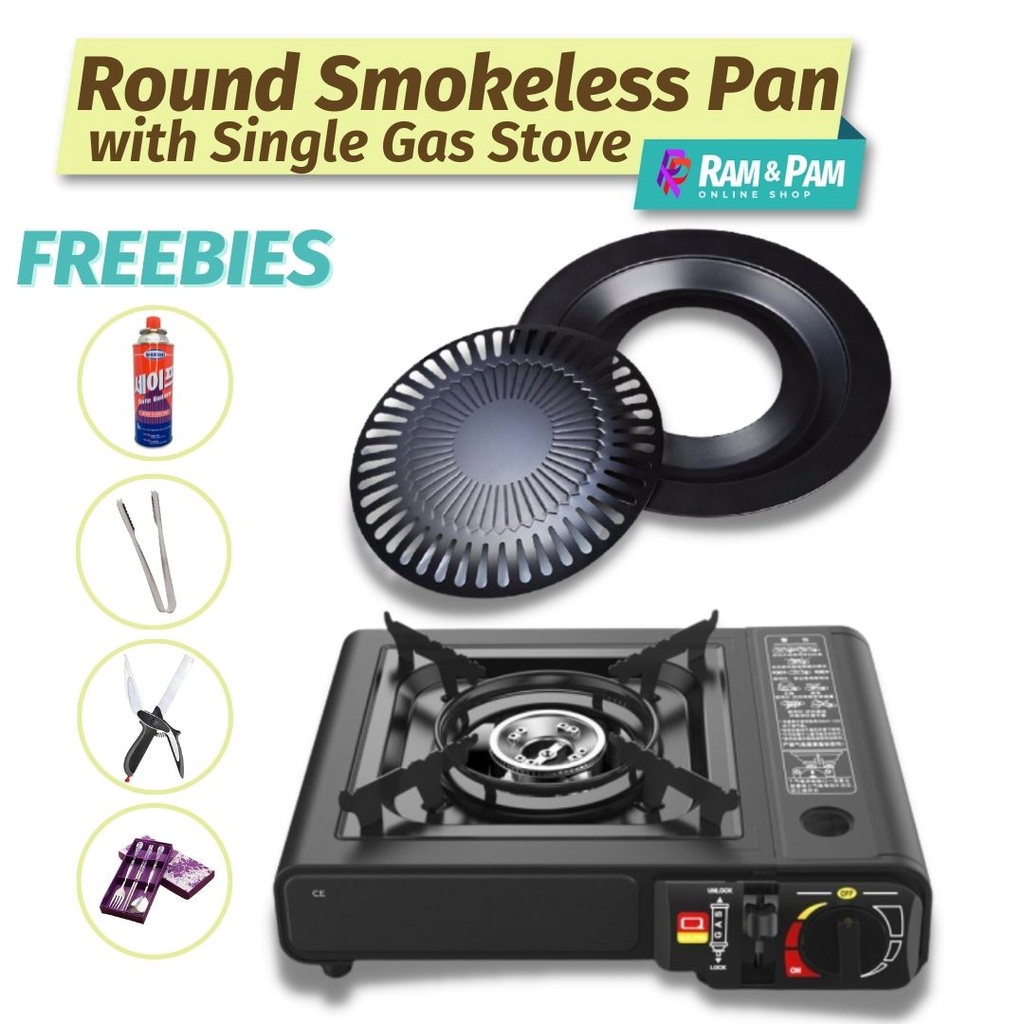 Samgyupsal Smokeless Grill with Single Gas Stove, Premium Quality Grill