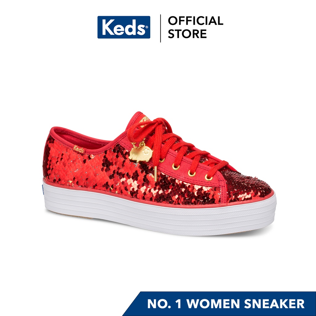 red sequin keds
