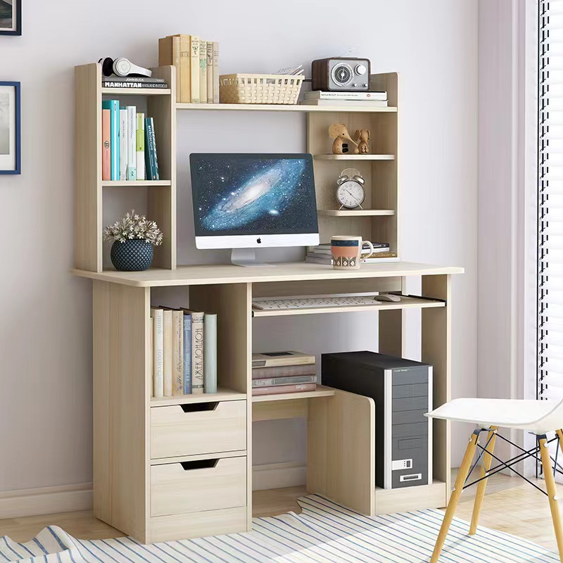 Computer Table with drawers and shelves Study desk | Shopee Philippines