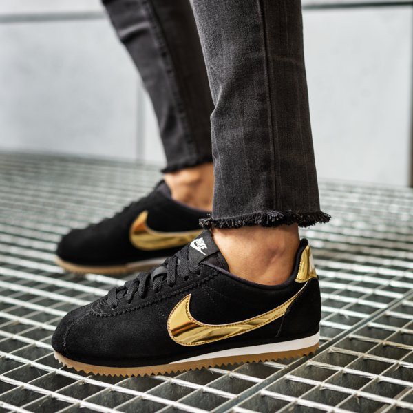 nike cortez cream rose gold