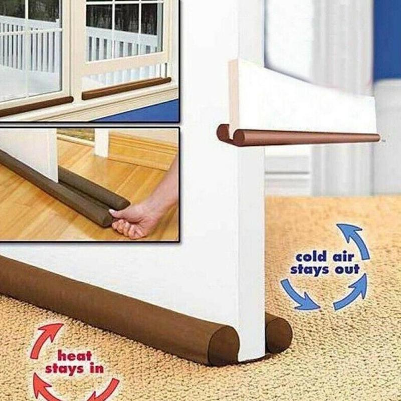 Door Bottom Sealing Strip Under Door Draft Stopper Sound Proof Noise