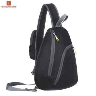 LV Chest Sling Bag Nylon Waterproof Backpack Outdoor Travel Cycling Crossbody Bags for Men Women ...