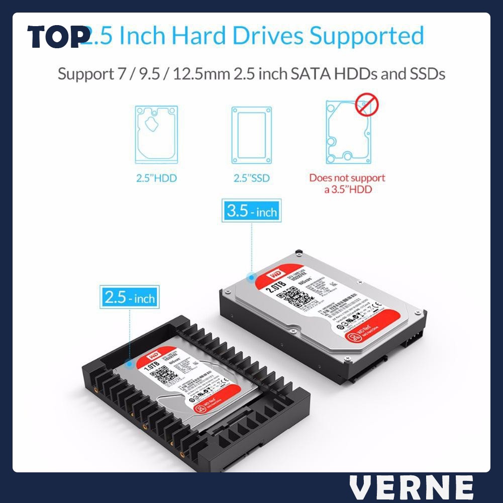 Orico 1125ss 2 5 Inch To 3 5 Inch Hdd Adapter Ssd Hard Disk Drive Caddy V Shopee Philippines