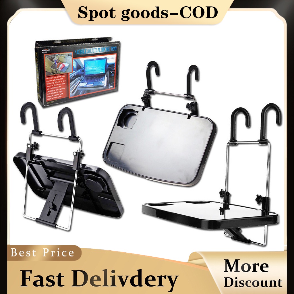 Portable Hanging Laptop Trays Auto Lunch Desk Steering Wheel Foldable
