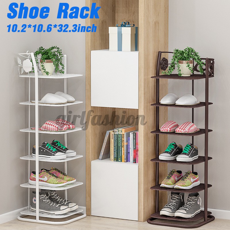 6 Tier Organizer Shoes Wardrobe Cabinet Shoe Rack Small Shoe Rack Small Space Shopee Philippines