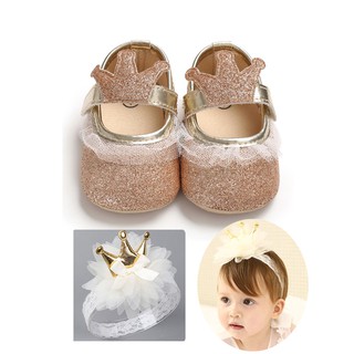 gold sequin baby shoes