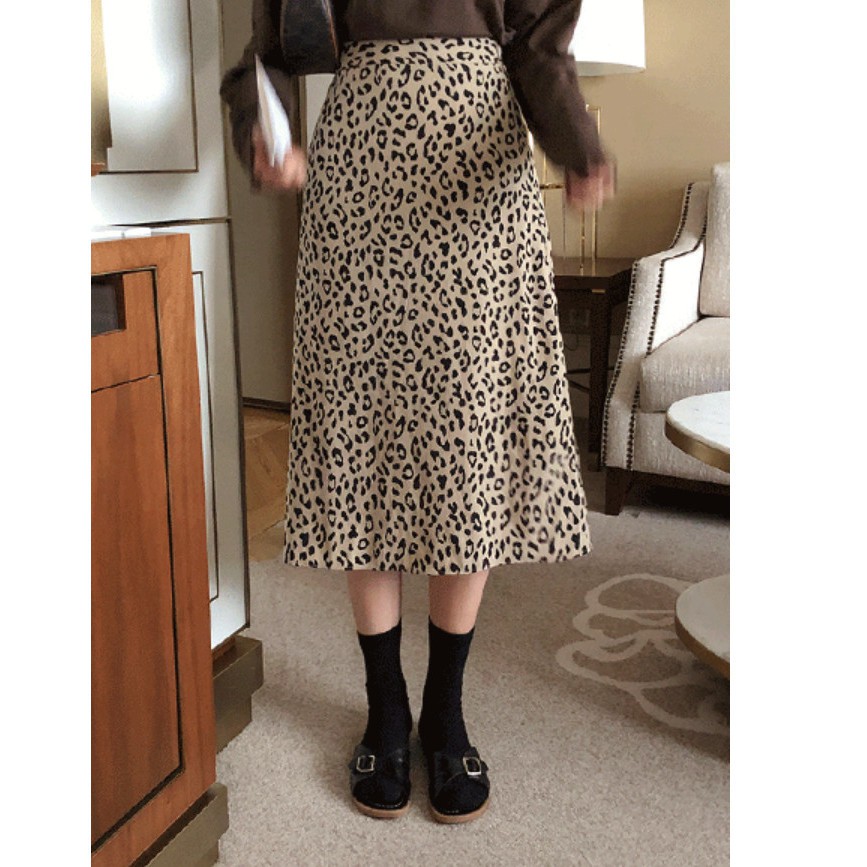 mid length leopard skirts 2020