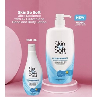 AVON SSS Skin So Soft Ultra Radiance with 4x Glutathione Hand and Body ...