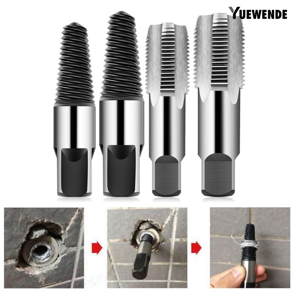 YU 1/2 3/4inch Pipe Thread Repair Tap Broken Screw Extractor Hardware