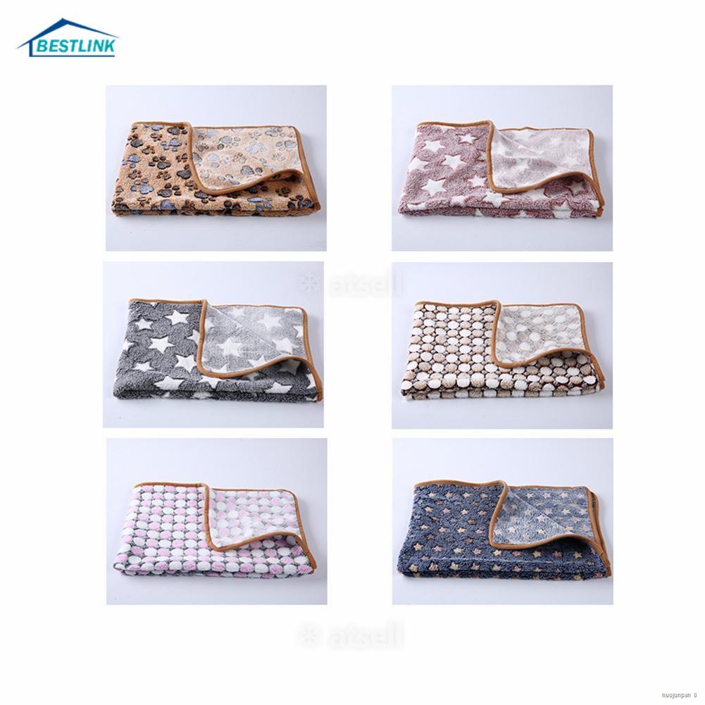◘BL Flannel Thickened Pet Soft Fleece Pad Pet Blanket Bed Puppy Dog Cat Sofa Cushion Home Rug Sleepi #3
