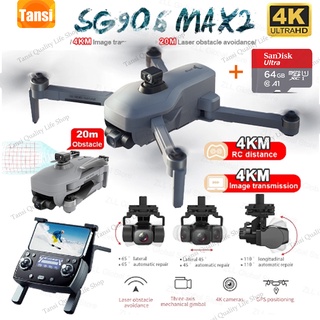4KM WIFI Distance SG906 MAX2 EIS /SG906 MAX1/SG906 MAX Drone 5G 4K HD Camera Laser Obstacle Avoidance 3-Axis Gimbal 5G WiFi SG906 Max Dron FPV Professional RC Quadcopter