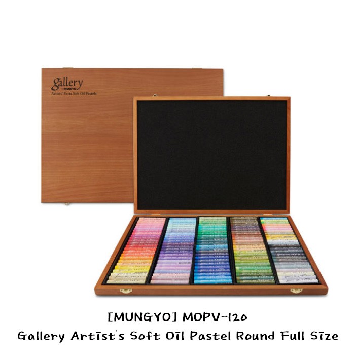 [MUNGYO] MOPV-120 Gallery Artist's Soft Oil Pastel Round Full Size / K ...