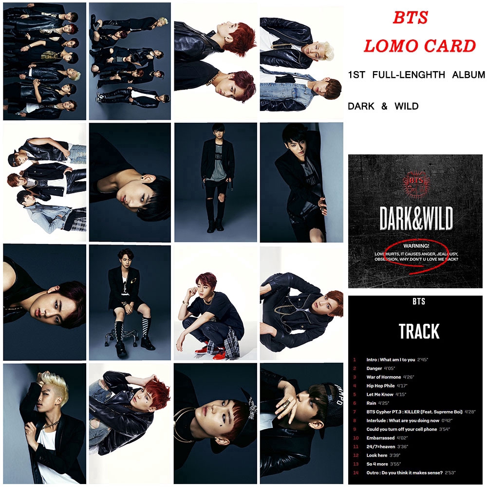 Korea Bts Dark Wild Cards Poster Lomo Cards Stock Shopee Philippines