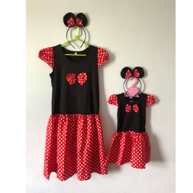 mom and daughter minnie mouse costumes