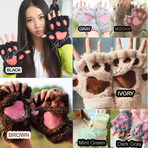 cat paw gloves