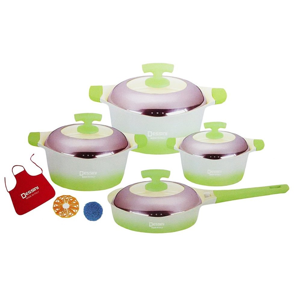 Keimav Dessini Cookware Set of 11 (Green) Shopee Philippines